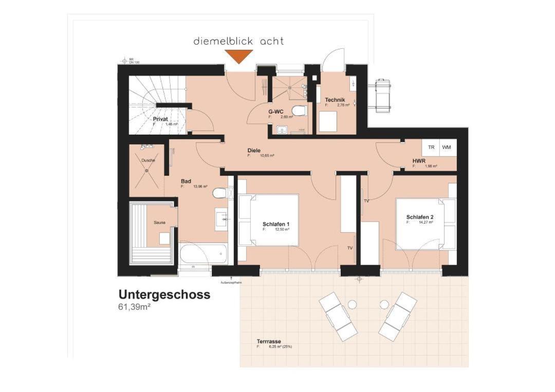 Diemelblick Acht - Ferienhaus Fuer 6 Personen Mit Sauna, Garten Und Dachterrasse Mit Panoramablick Heringhausen Екстер'єр фото